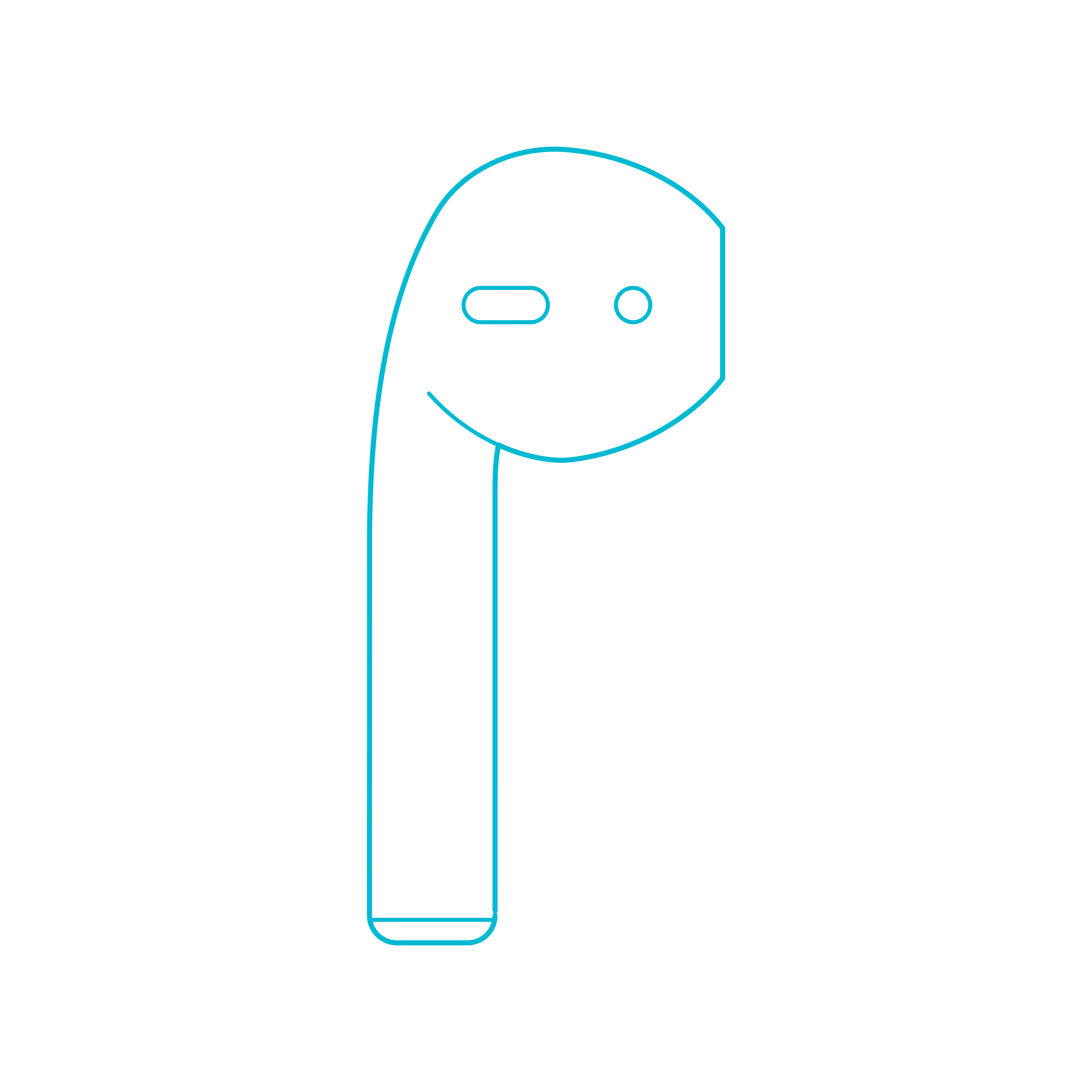 Digital Headphones Apple Airpods 2Nd Gen Line Art Svg Vector Free Vectors